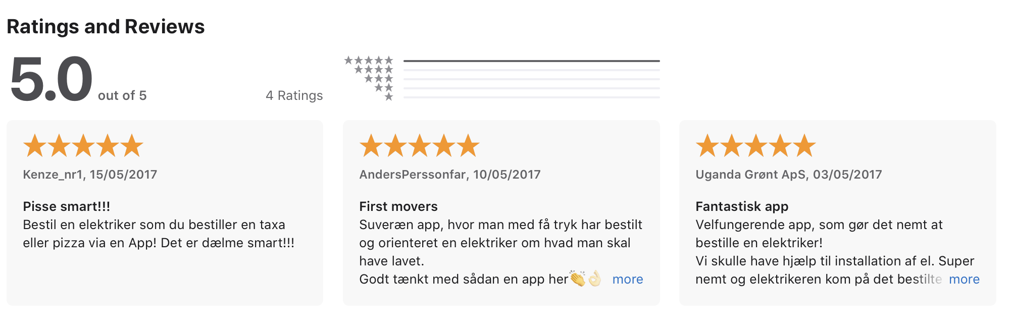 App anmeldelser på Trustpilot - Weibel El-Teknik - Glade kunder